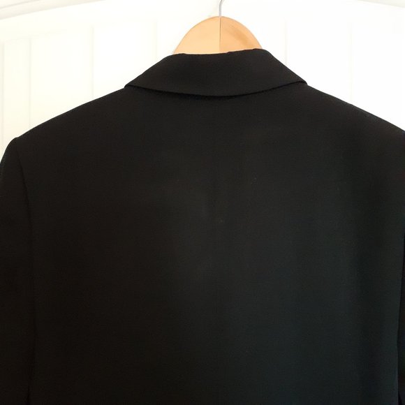 J. Peterman Double Breasted 8-Button Blazer Black Size 14 - Picture 6 of 11